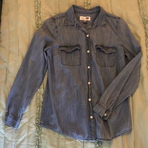 Jean button down